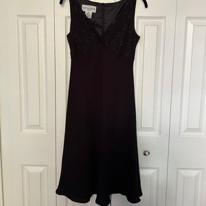 Evan Picone Little Black Lined Dress.  Size 6